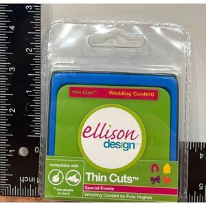 Sizzix 22092 Ellison Design HTF Thin Cuts Wedding Confetti Die by Pete Hughes